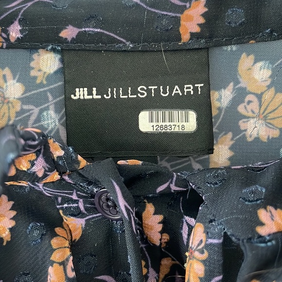 Jill Stuart tie neck blouse with ruffles - Picture 2 of 3